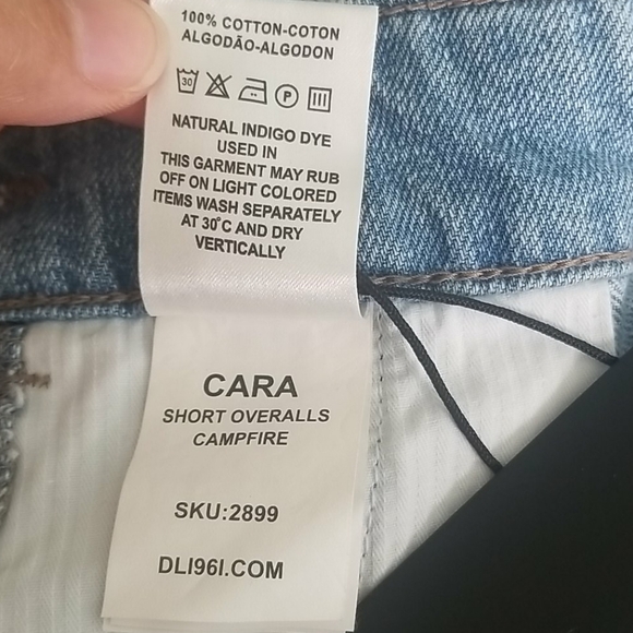 DL1961 // ltd ed cara denim destroyed shortalls julie sarinara sincerely jules - Picture 16 of 16